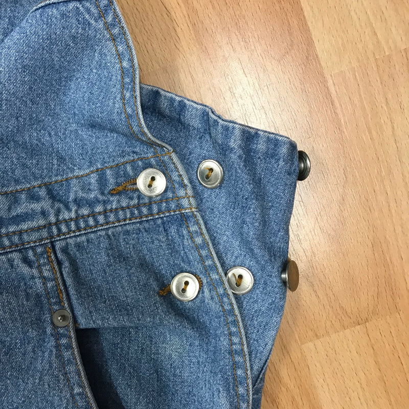 Vintage Jeans Latzhose Blau – Größe 46