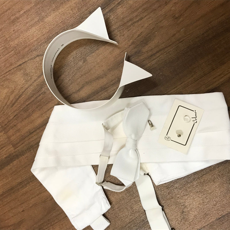Frack - Set Kummerbund Fliege Tru Vintage Orignal