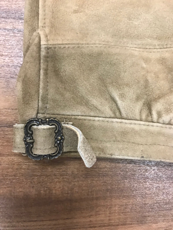 Trachtenlederhose mit Gürtel – Größe 64