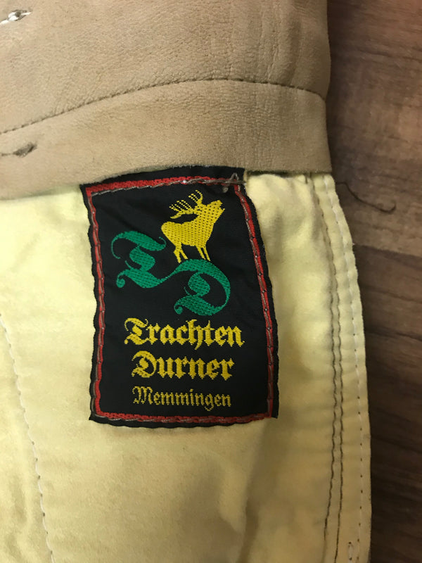 Trachtenlederhose mit Gürtel – Größe 64