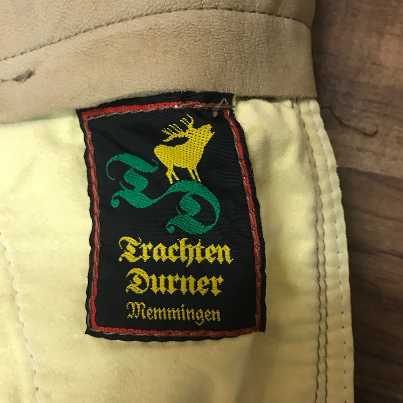 Trachtenlederhose mit Gürtel – Größe 64