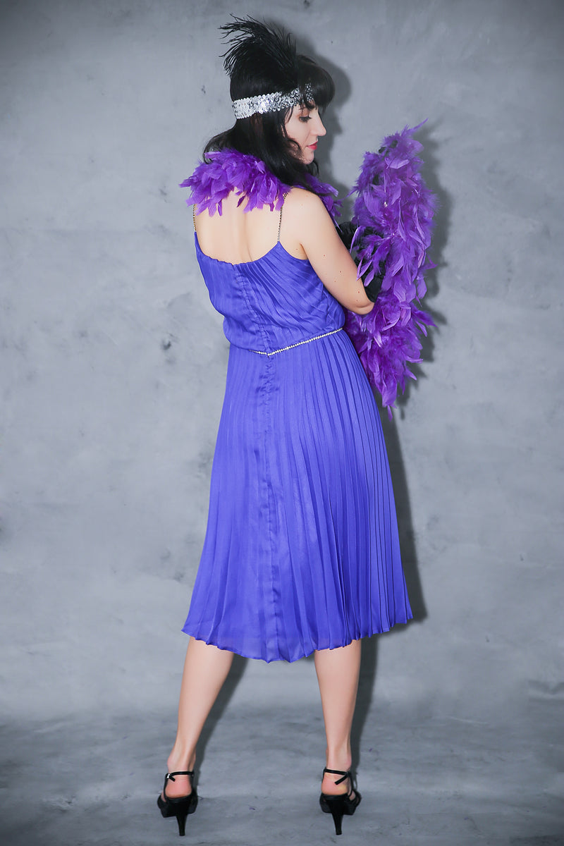 Robe Charleston des années 20 violette taille 34