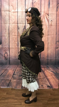 Déguisement steampunk pour femme de haute qualité, tenue avec bloomer taille 42 unique