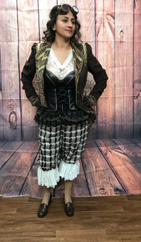 Steampunk-Damen-Oufit mit Bloomers Gr.42