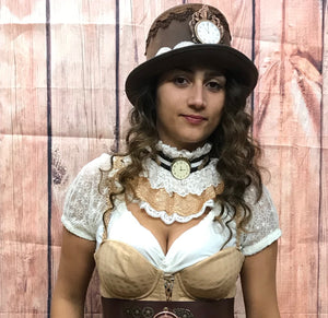 Hochwertiges Steampunk-Kostüm Damen Gr.40 Unikat