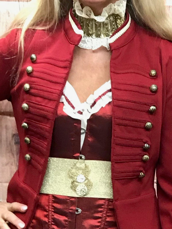 Steampunk-Kostüm für Damen mit Bloomer und Mini-Zylinder Gr.38