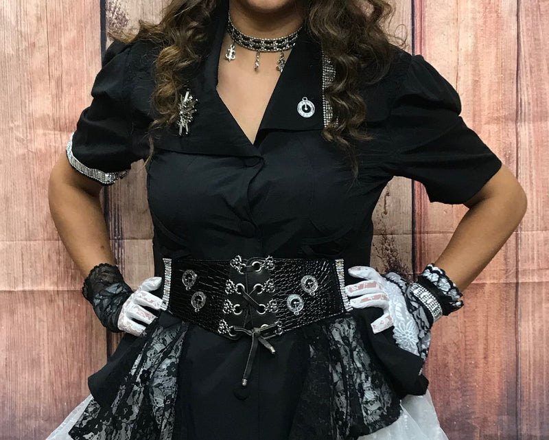 Costume steampunk de haute qualité, tenue pour femme taille 42 unique 