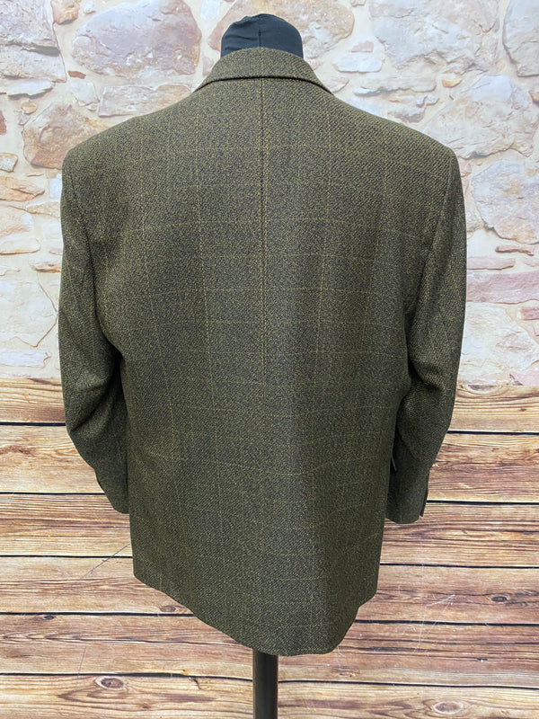 Kariertes Vintage Sakko Gr.54, meliert