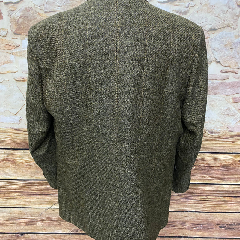 Kariertes Vintage Sakko Gr.54, meliert