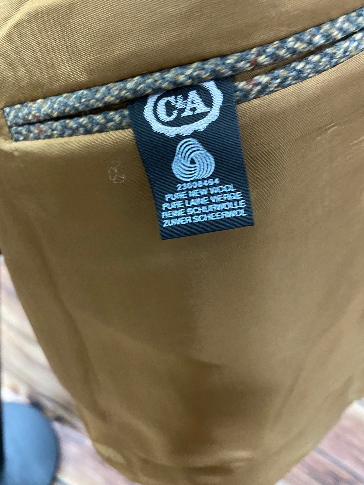 Veste vintage à carreaux taille 54 