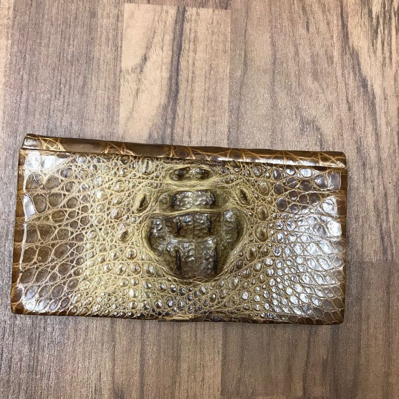 Cluch Geldbörse  Krokodil Leder