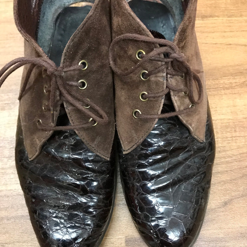 Schnürstiefelette braunes Gr.38
