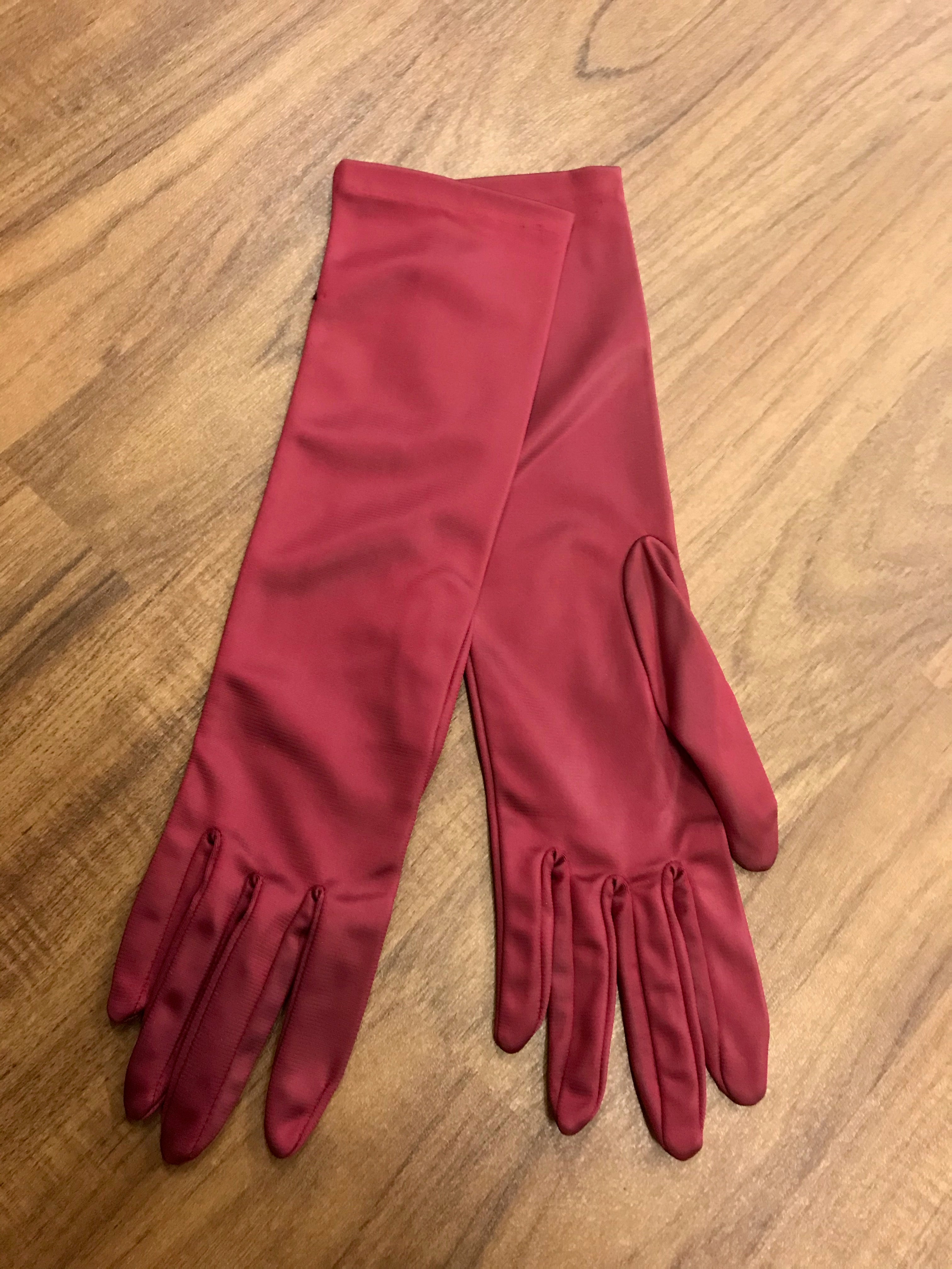 rote lange Handschuhe 20er Jahre
