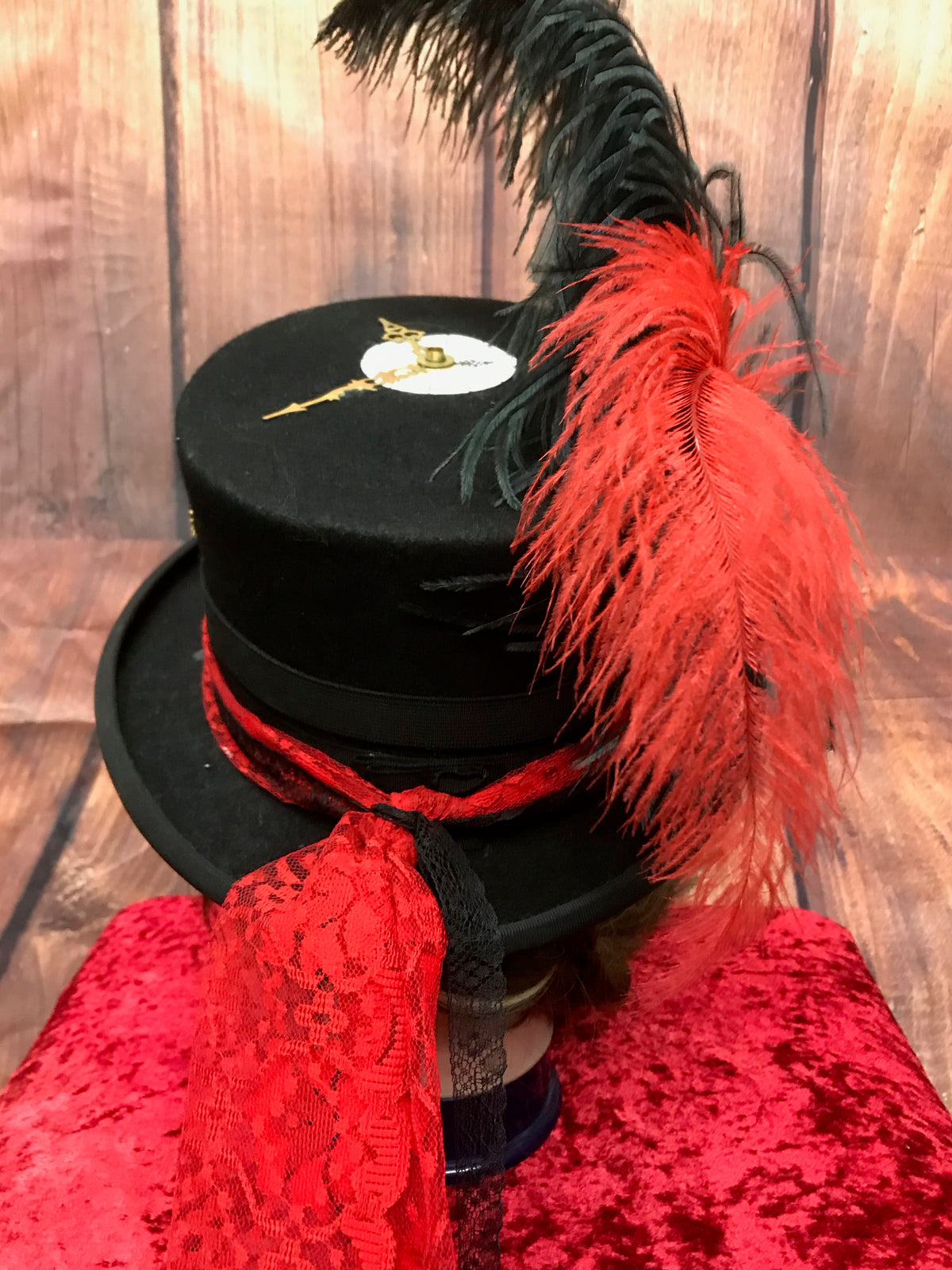 Chapeau cylindrique steampunk de haute qualité en petite taille 53