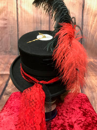 Chapeau cylindrique steampunk de haute qualité en petite taille 53