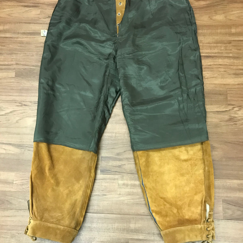 Trachtenlederhose - Kniebund - Damen – Größe 50, sämisch weiches Echtleder von Alphorn, Ansicht 4