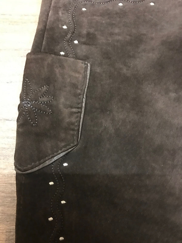Trachtenlederhose mit Schlag – Damen, Größe 44, von Landhaus