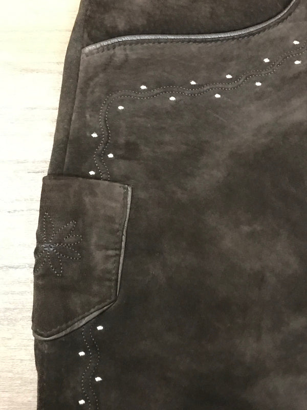 Trachtenlederhose mit Schlag – Damen, Größe 44, von Landhaus