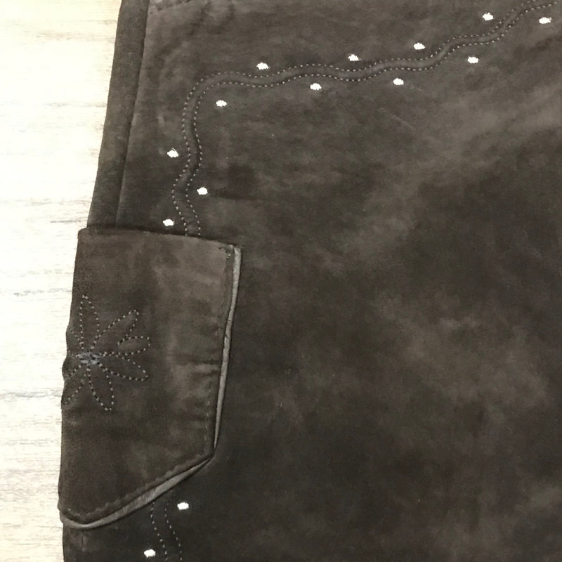 Trachtenlederhose mit Schlag – Damen, Größe 44, von Landhaus