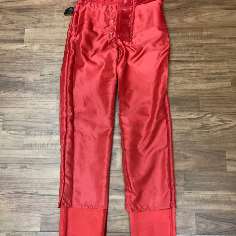 Rote Echtlederhose für Damen – Größe 34 von Natural Life