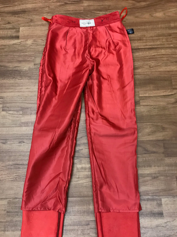 Rote Echtlederhose für Damen – Größe 34 von Natural Life