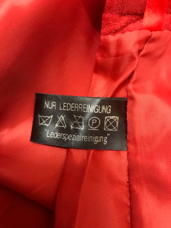 Rote Echtlederhose für Damen – Größe 34 von Natural Life