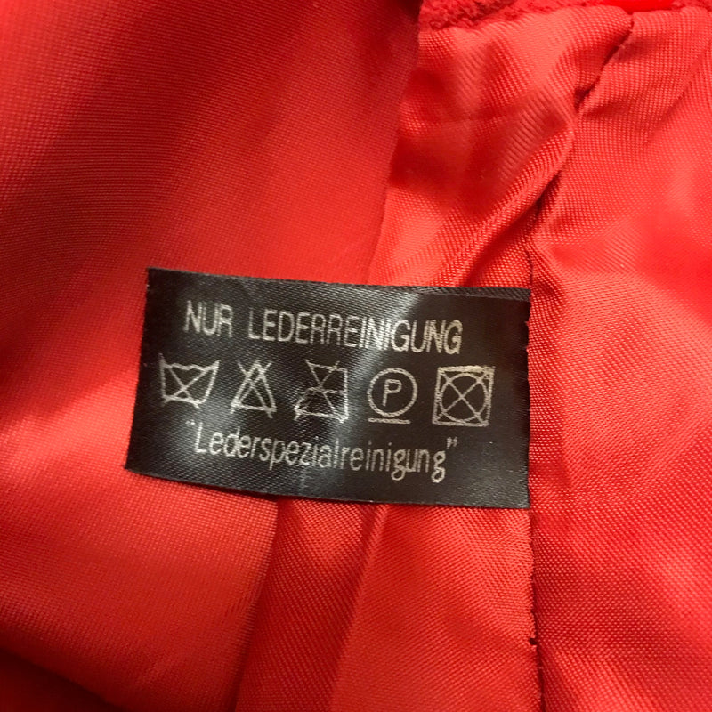 Rote Echtlederhose für Damen – Größe 34 von Natural Life