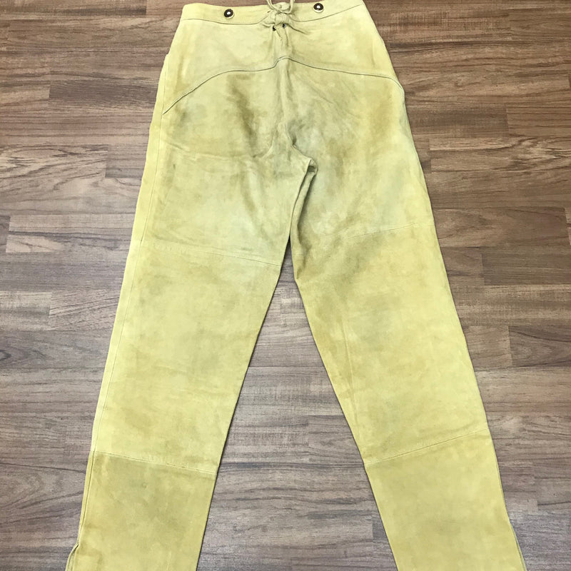 Damen-Trachtenlederhose mit doppelter Knopfleiste – Größe 40