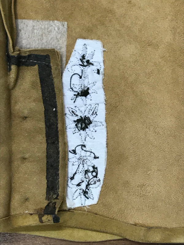 Damen-Trachtenlederhose mit doppelter Knopfleiste – Größe 40