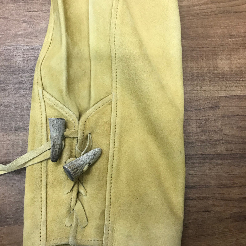 Gelbe Damen-Trachtenlederhose – Größe 36, sämisch weich von Beckert Modell