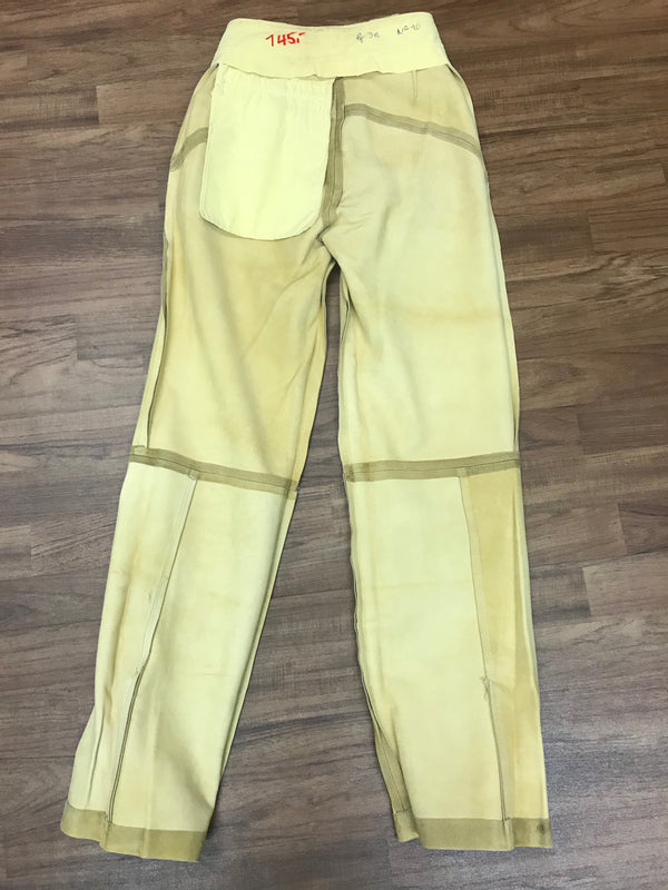 Gelbe Damen-Trachtenlederhose – Größe 36, sämisch weich von Beckert Modell