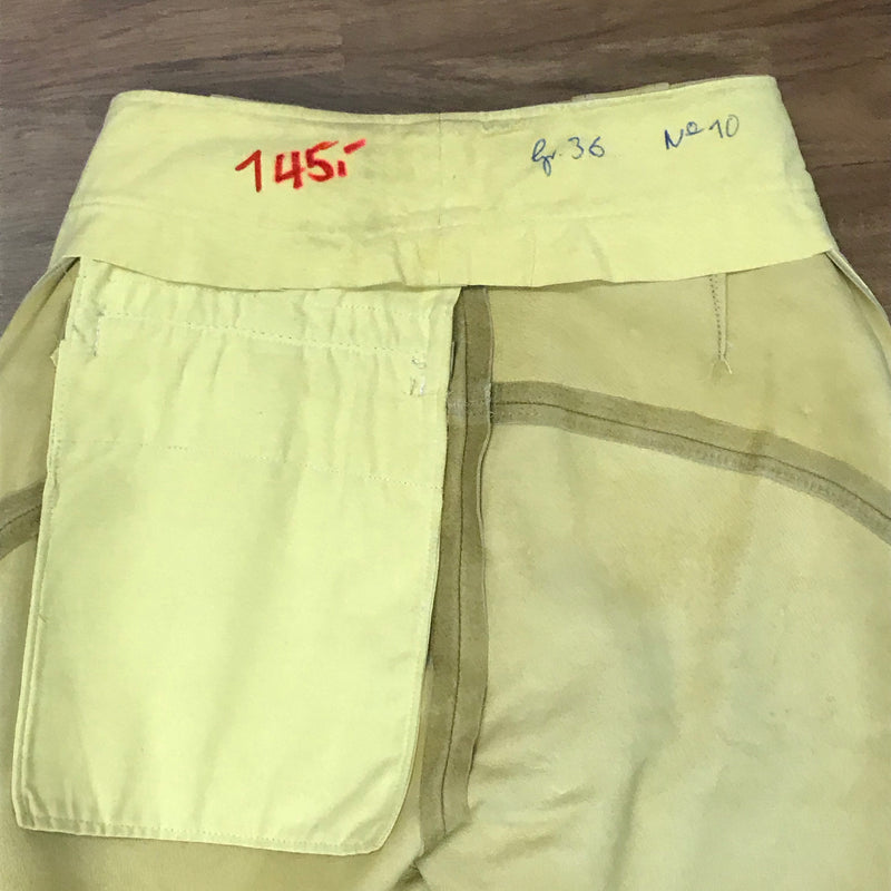 Gelbe Damen-Trachtenlederhose – Größe 36, sämisch weich von Beckert Modell