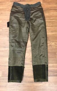 Pantalon de cuir traditionnel taille 42, vert foncé