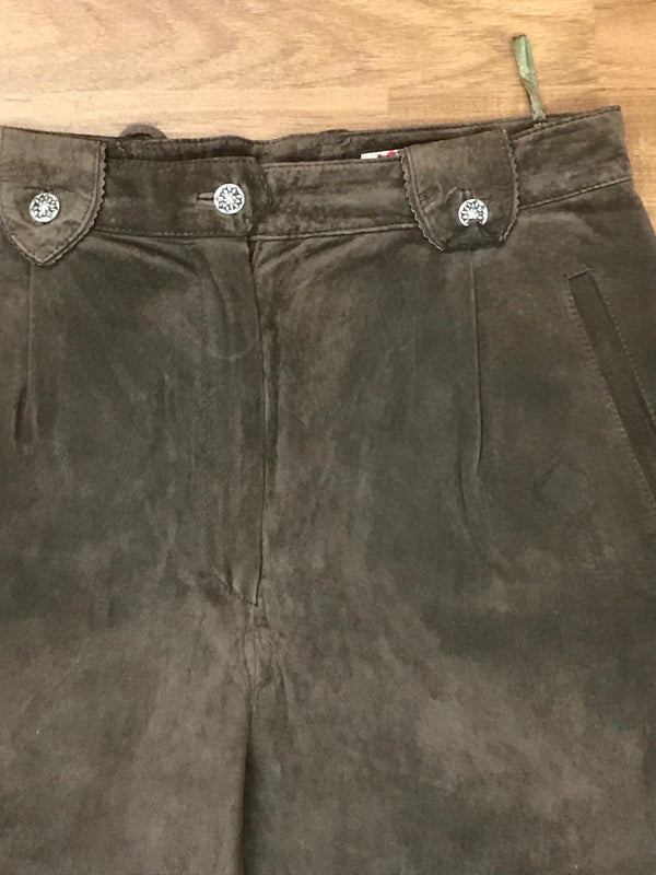 Damen-Trachtenlederhose aus Veloursleder – Größe 40 von Landhaus