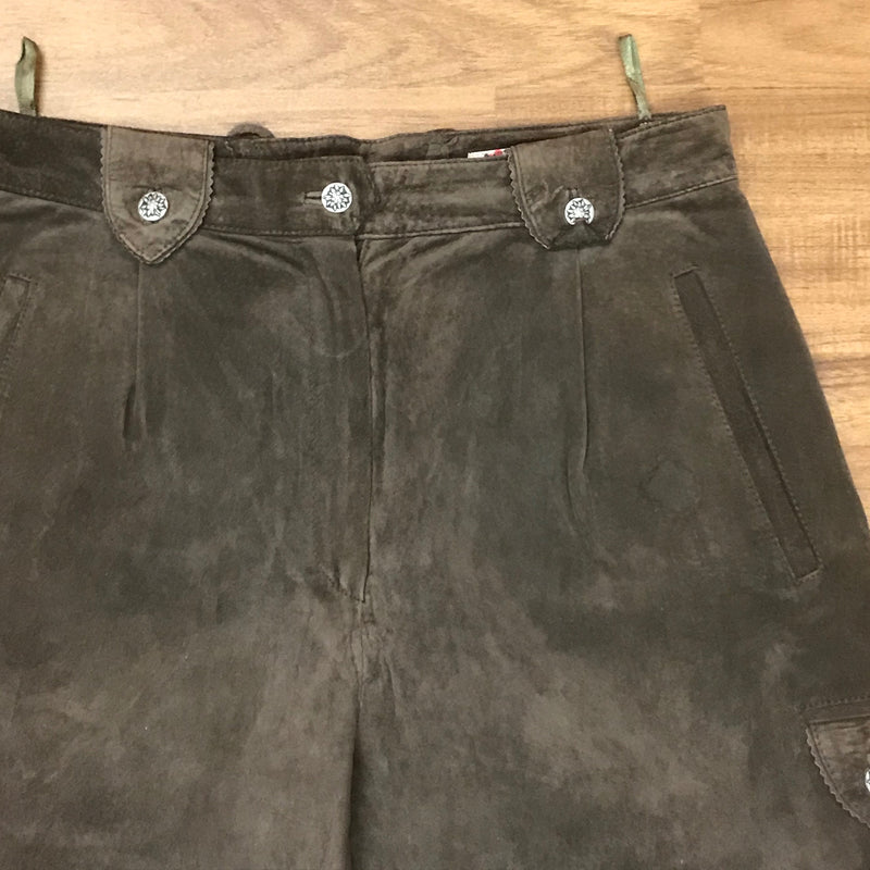 Damen-Trachtenlederhose aus Veloursleder – Größe 40 von Landhaus