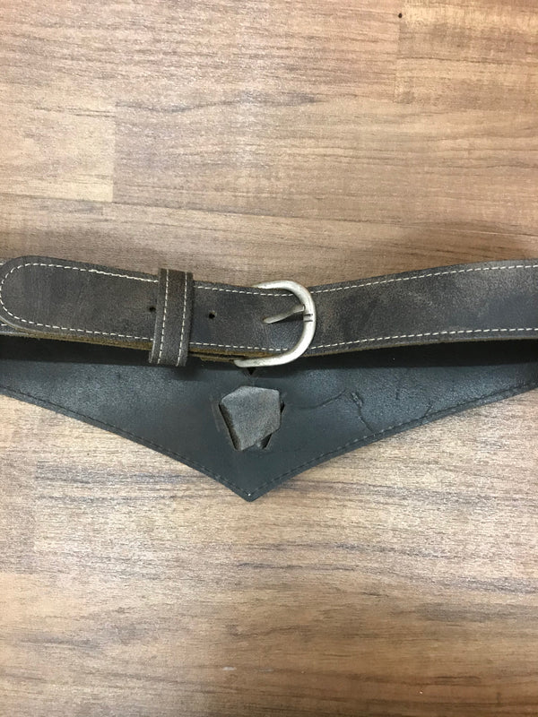 Dunkelbrauner Trachtengürtel aus Leder – Damen | Taillenumfang 73–82 cm