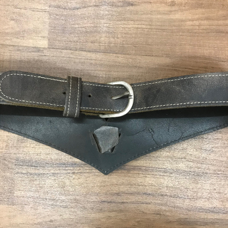 Dunkelbrauner Trachtengürtel aus Leder – Damen | Taillenumfang 73–82 cm