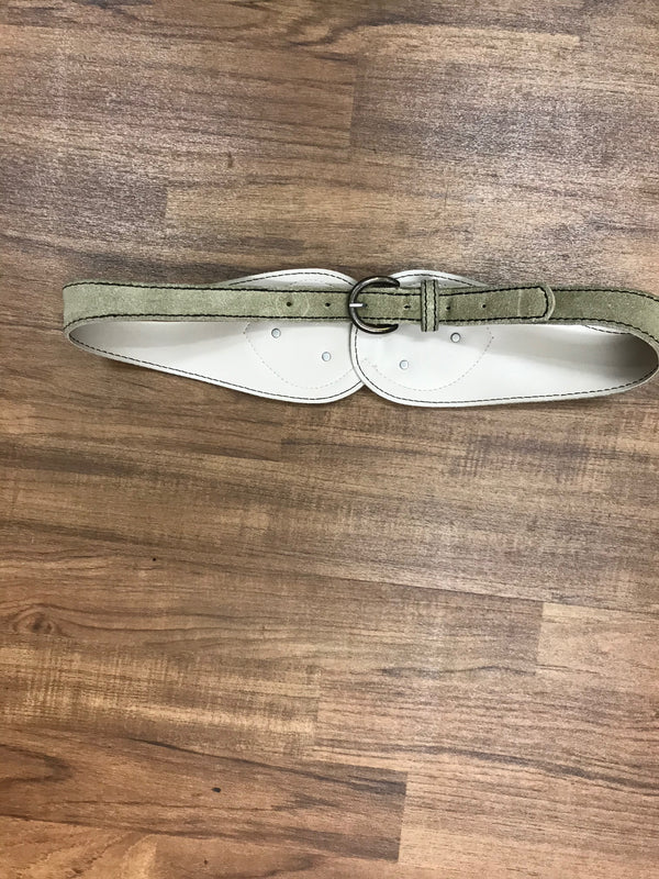 Trachtengürtel beige/dunkelbraun – Größe L | 78–92 cm | Für Landhauskleid
