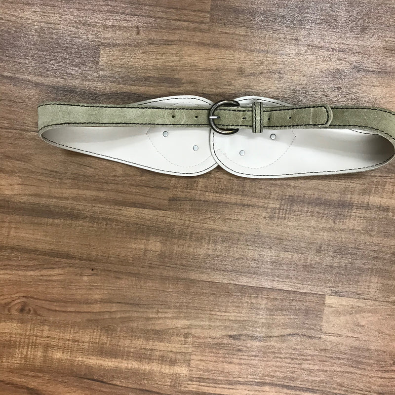 Trachtengürtel beige/dunkelbraun – Größe L | 78–92 cm | Für Landhauskleid
