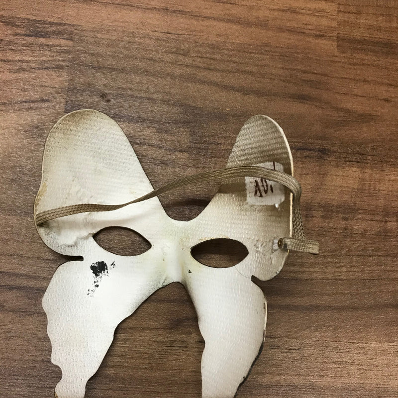 Steampunk Maske mit Zahnrädern, goldfarbend
