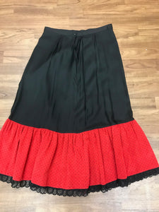 Unterrock Petticoat Gr.42 Trachten schwarz rot