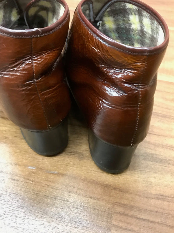 Vintage Schuhe Gr. 40 halbhoch in braun