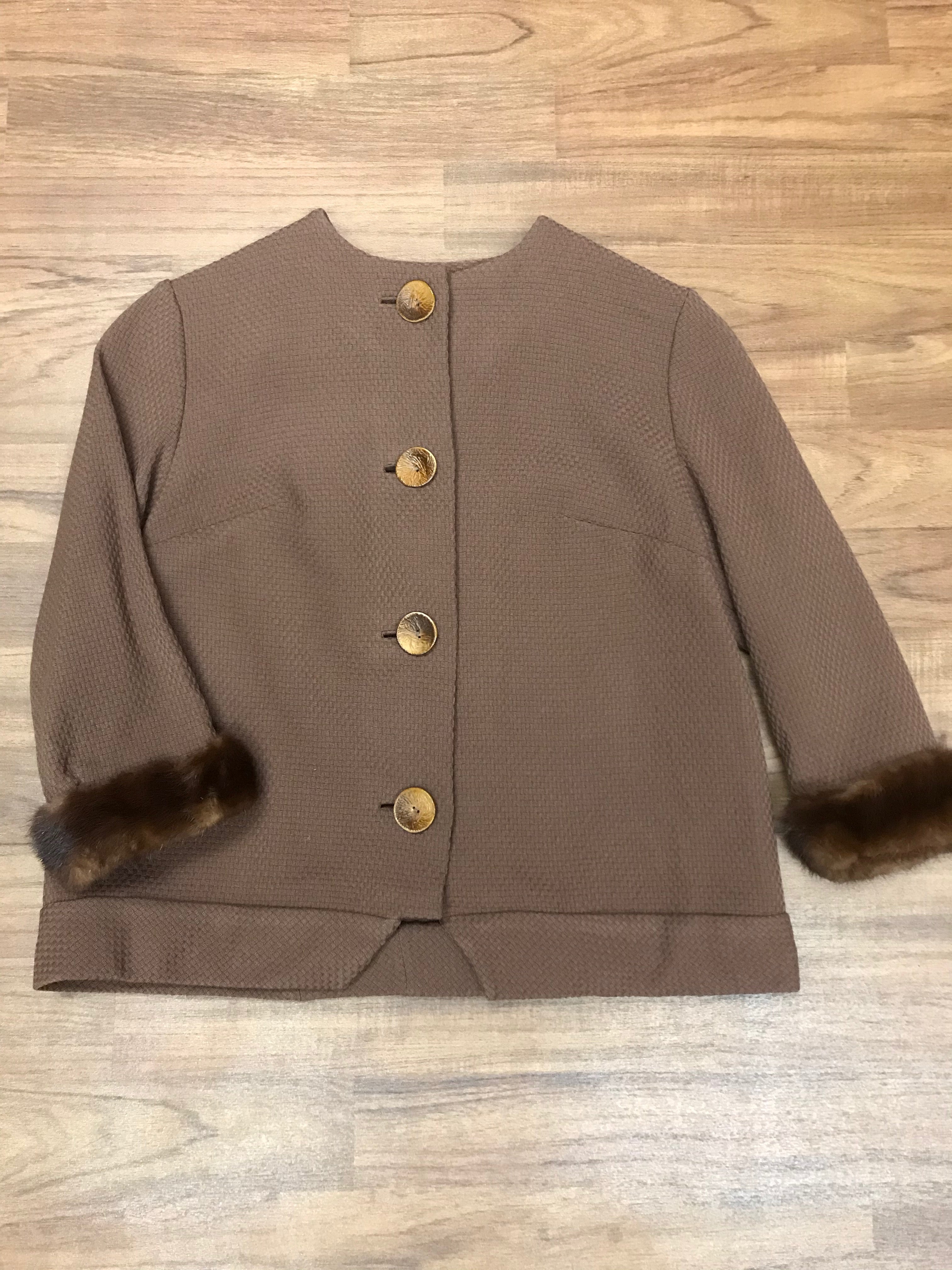 Vintage Jacke in braun Gr.38
