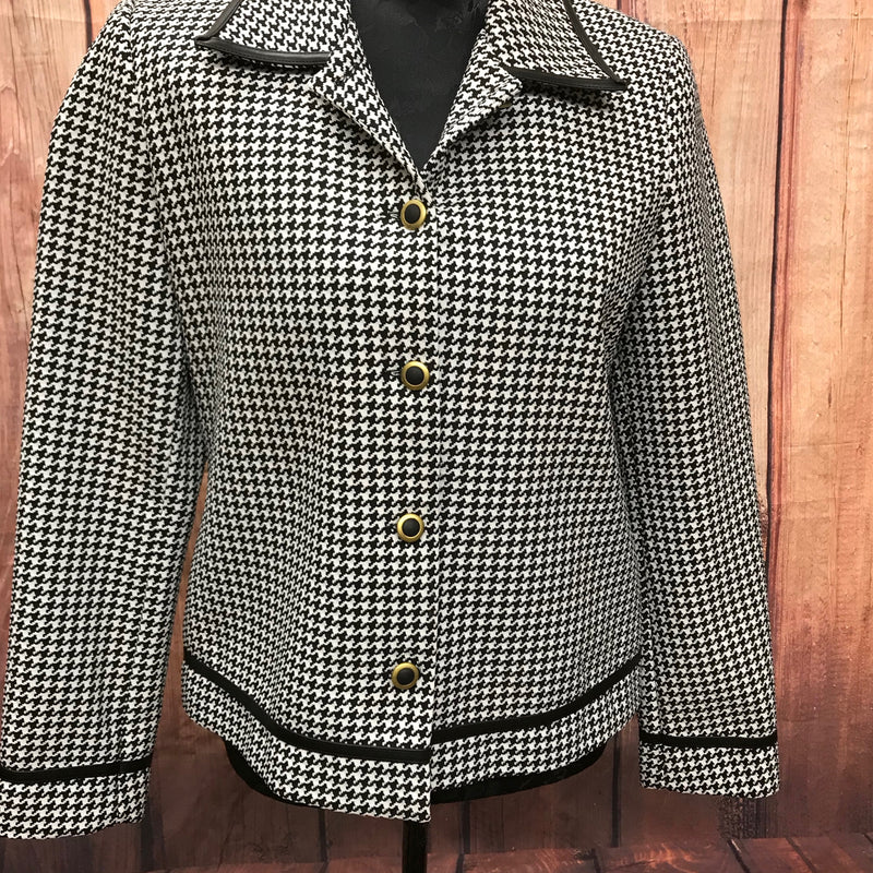 Vintage Jacke in schwarz/weiß Pepita