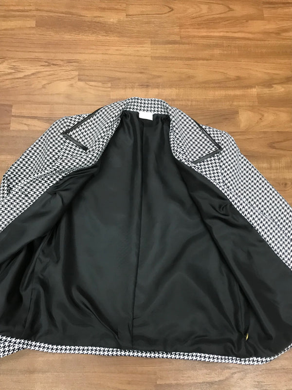 Vintage Jacke in schwarz/weiß Pepita Gr.36