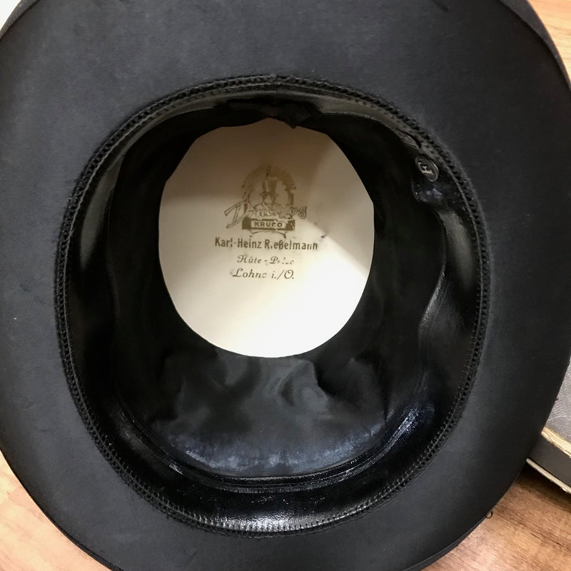 Chapeau Claque Zylinder mit Hutschachtel Gr.56