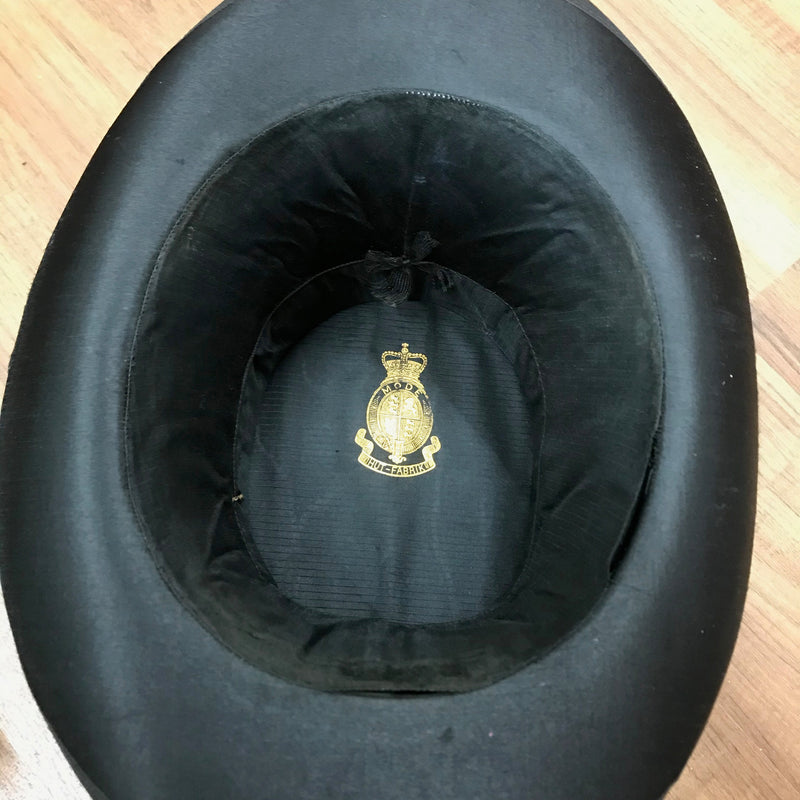 Vintage Chapeau Claque Hut mit Hutschachtel Gr.56