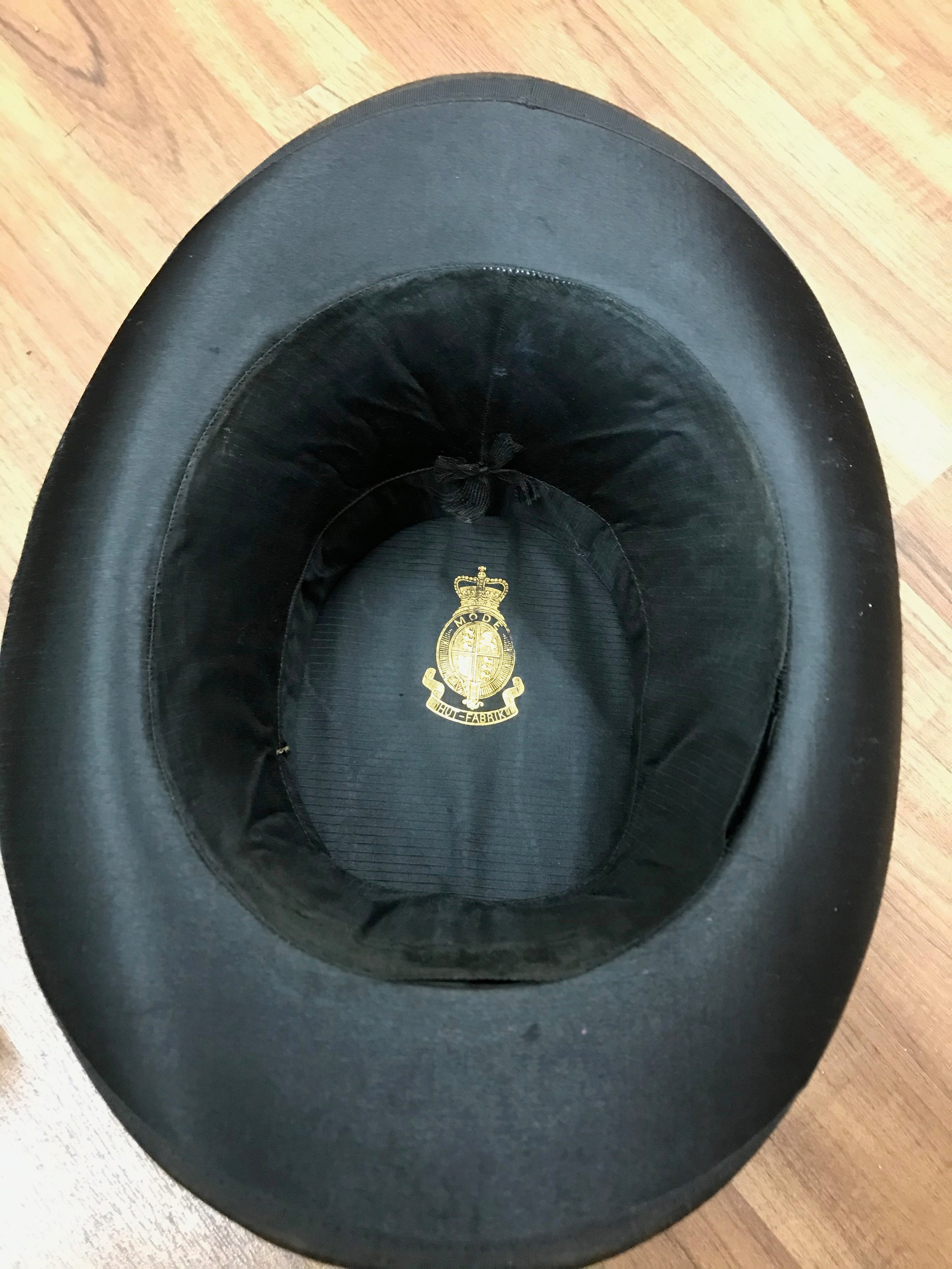 Chapeau Claque Hut mit Hutschachtel Gr.56