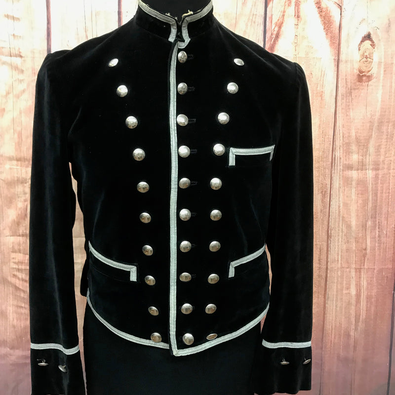 Antike Uniformjacke Samtjacke Dreireiher