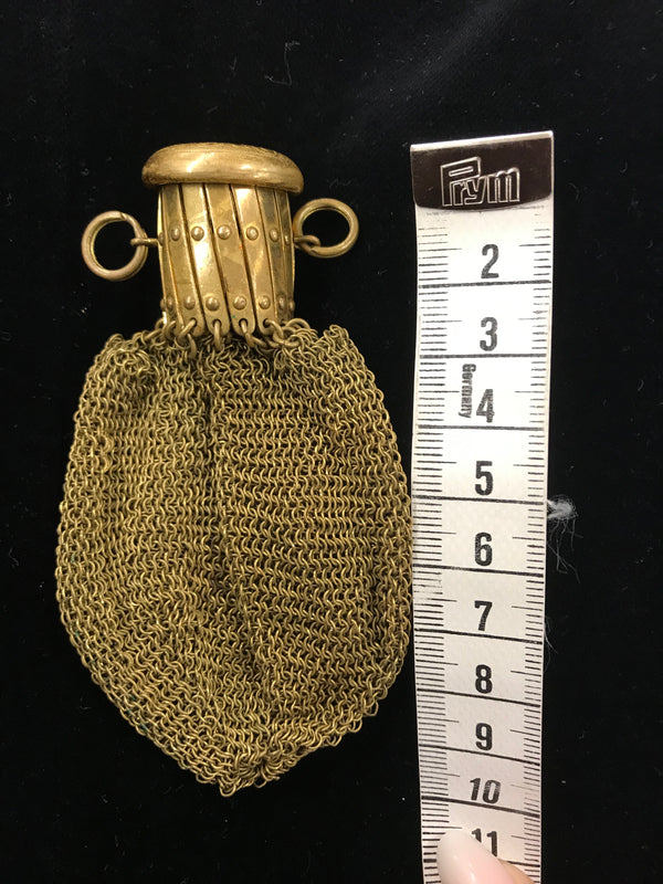 Antike Damen Handtasche mit expandierender Öffnung Beuteltasche